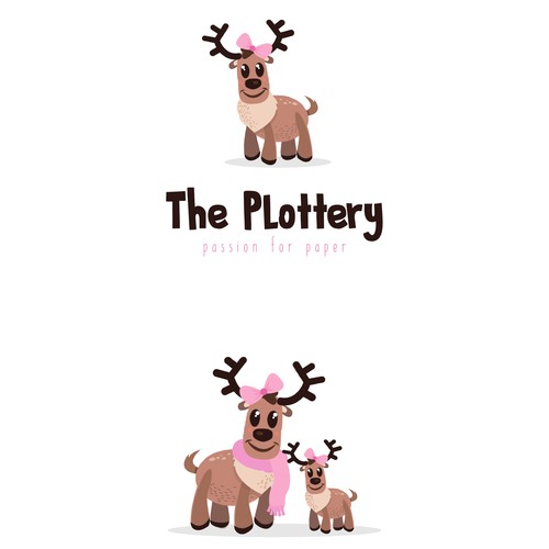 Mother design with the title 'Mom and Daughter Deer'