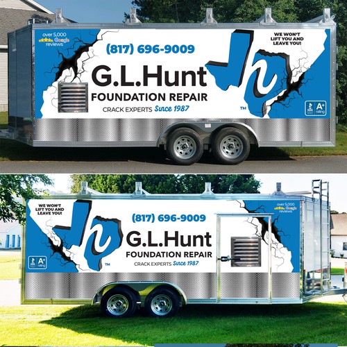 Trailer wrap design with the title 'Trailer wrap design'