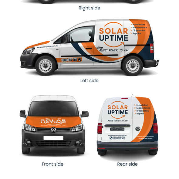 Wrap design with the title 'Solar Uptime'