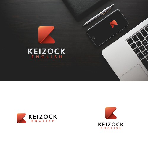 Japanese design with the title 'Logo for English language course'