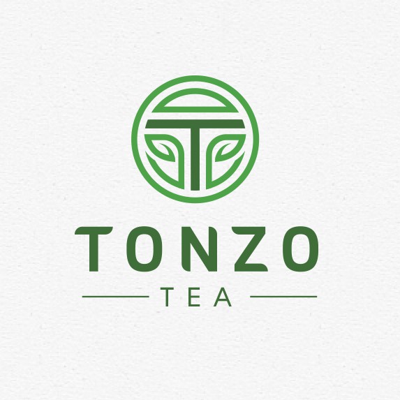 Bubble tea design with the title 'Tonzo Tea logo'