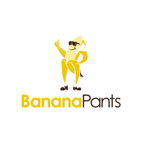 Banana design with the title 'Logo for BananaPants'