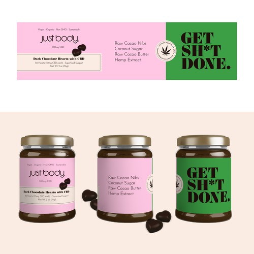 Weed packaging with the title 'Colorful Chocolate Packaging'