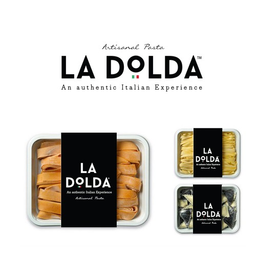Pasta logo with the title 'la dolda'