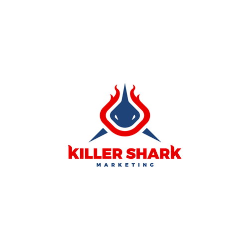 Shark logo with the title 'KillerShark Logo'