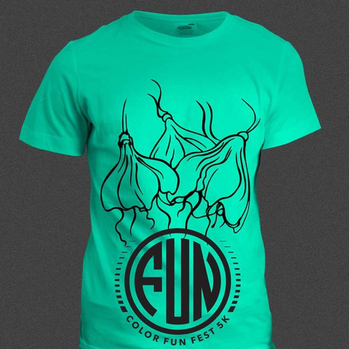 Floral t-shirt with the title 'T design'