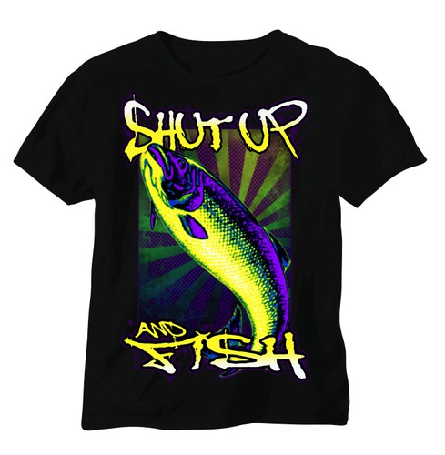 Fishing t-shirt with the title 'Fishing t-shirt design'