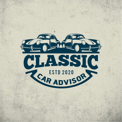 De carros logo with the title 'Classic car logo design'