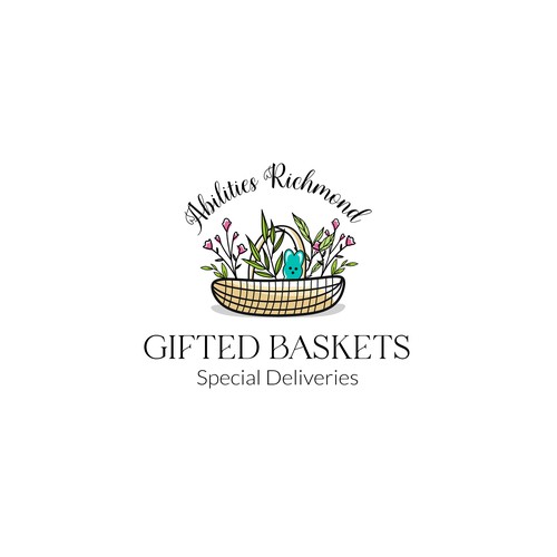 Gift brand with the title 'Abilities Richmond Gifted Baskets'