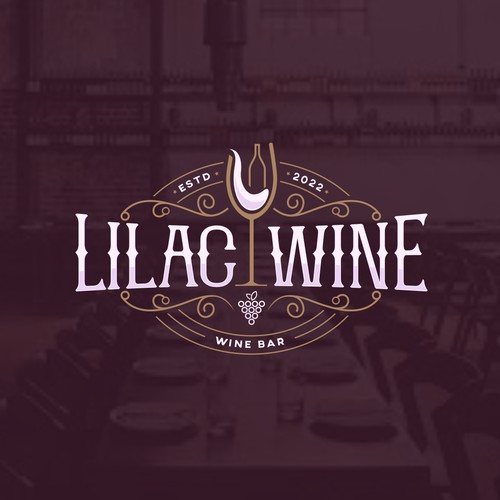 Wine bar design with the title 'Logo for Wine Bar'