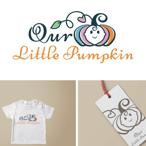 Pumpkin design with the title 'Little pumpkin'