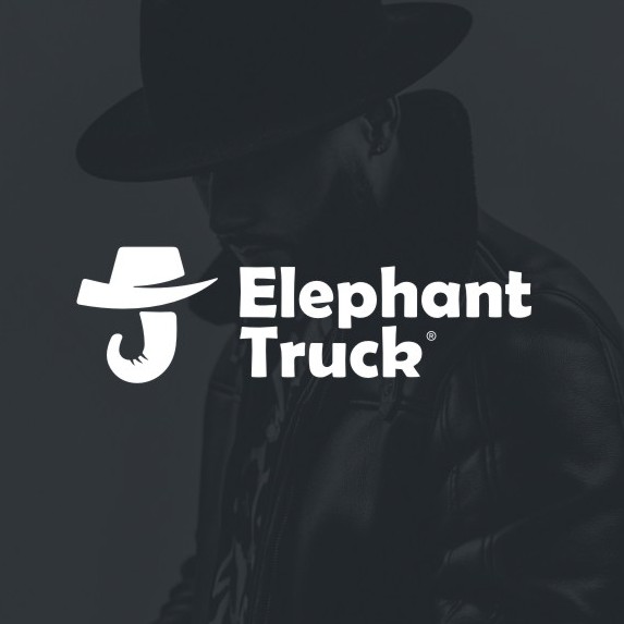 Hat design with the title 'Bold Design for Elephant Truck, a custom hat company'
