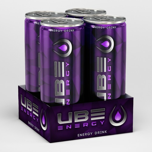 Silver label with the title 'Ube Energy'
