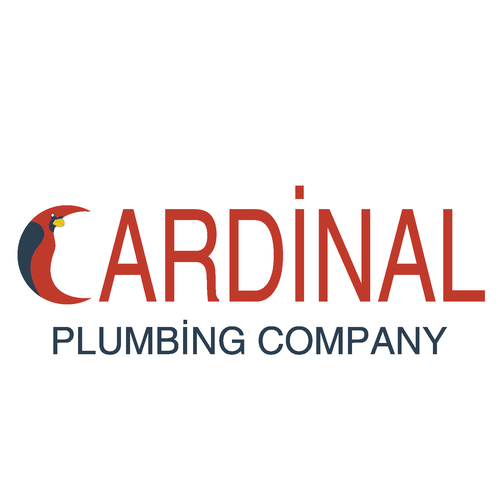 Cardinal design with the title 'Create unique cardinal bird image for plumbing company'