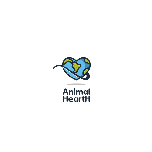 Welcoming logo with the title 'Animal + Heart + Earth'