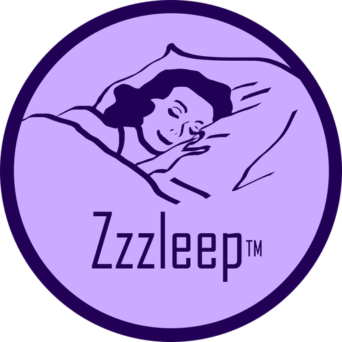 Mauve logo with the title 'Simple Logo for sleep aid'