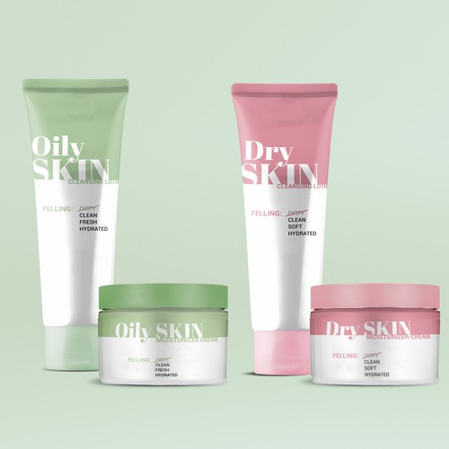 Feminine label with the title 'Skin Lines'