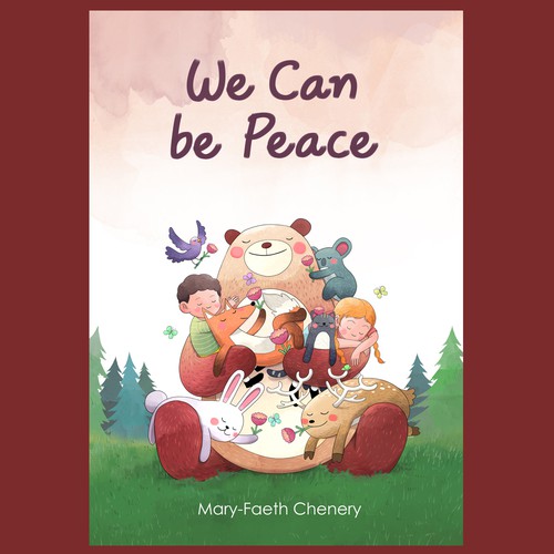 Watercolor book cover with the title 'Declined cover book contest'