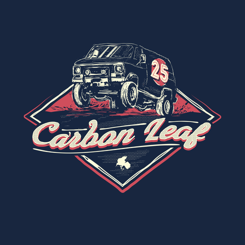 Van design with the title 'T-shirt for music band anniversary'