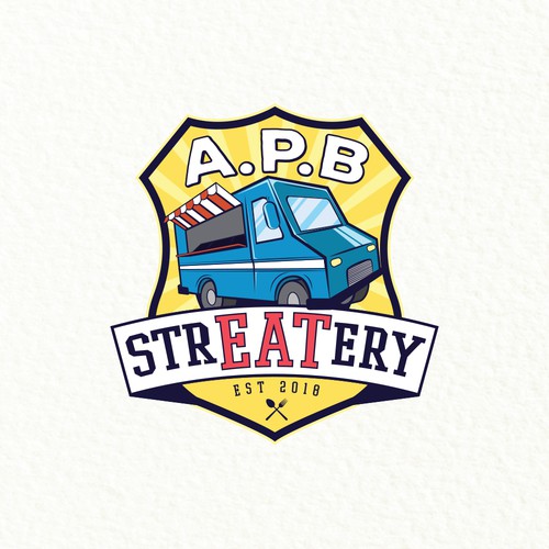 Eating logo with the title 'Logo Contest Winner for A.P.B. Streatery'