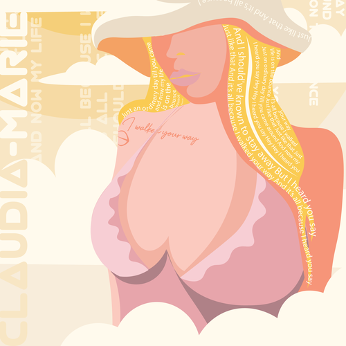 Girls' t-shirt with the title 'Claudia Marie'