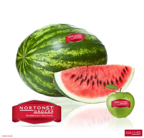 Fresh label with the title 'Norton ST Grocer label'