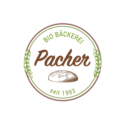 Organic food logo with the title 'Logo concept for a family owned organic bakery'