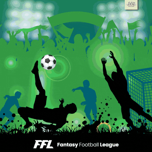 Ad design with the title 'Animated ad for football app'