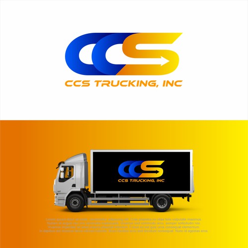 Cargo logo with the title 'LOGO CONCEPT FOR CCSTRUCKING,INC'