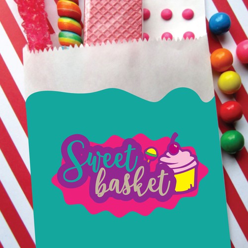 Basket logo with the title 'Sweet Basket'