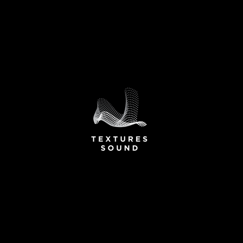 Soundwave logo with the title 'Abstract logo concept for sound designer'