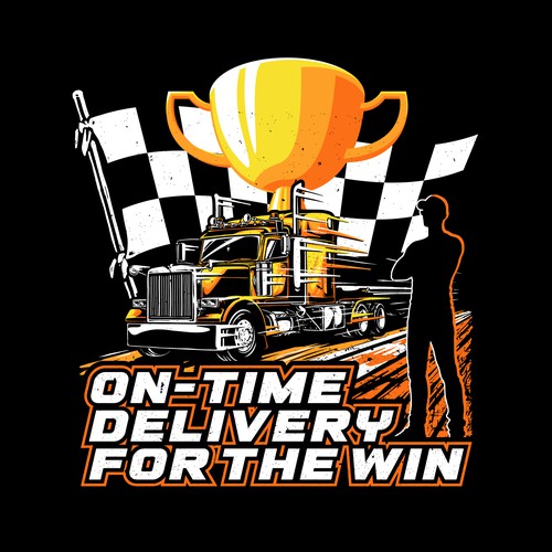Truck t-shirt with the title 'Winning in Logistics'