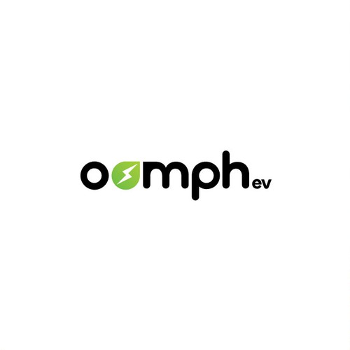 Green energy logo with the title 'Oomph Ev'