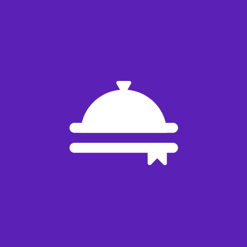 Eatery logo with the title 'serving lid and book'