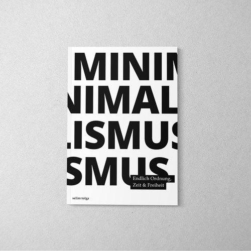 Mockup book cover with the title 'Book cover design'