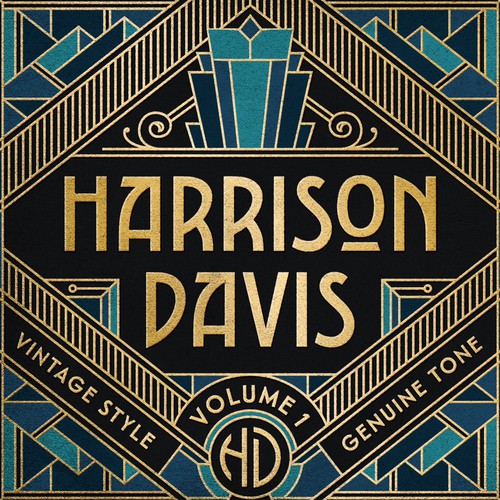 Packaging artwork with the title 'Harrison Davis'