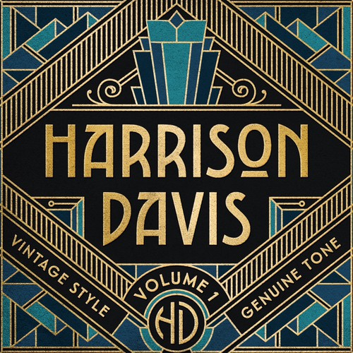 Typography artwork with the title 'Harrison Davis'