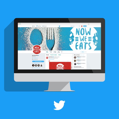 Foodie design with the title 'Logo for Now We Eats'