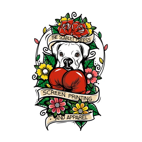 Tattoo t-shirt with the title 'Design a vibrant, traditional/old school tattoo style Tshirt'