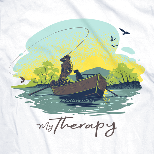 fishing custom amazing t-shirt design by Tanvir rahman on Dribbble