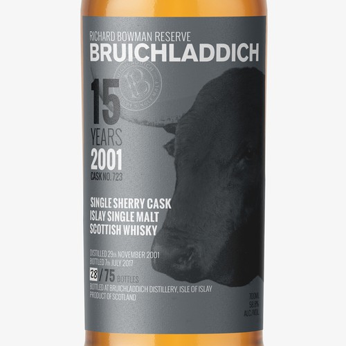 Typographic label with the title 'Strong design for a strong brand.'