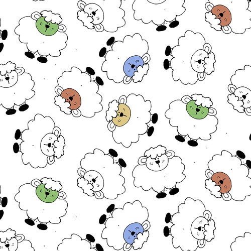 Sheep design with the title 'the world of children's'
