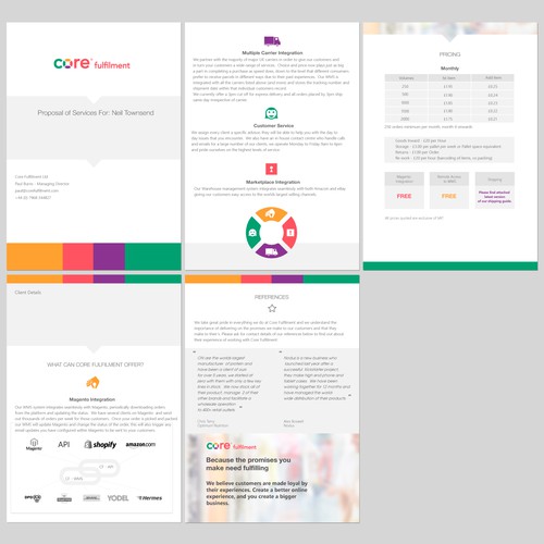 Banner artwork with the title 'Proposal'