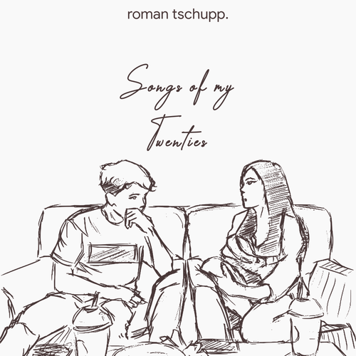 Album logo with the title 'Scribbled concept for Music Album'