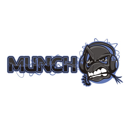 DJ design with the title 'Munch-logo'
