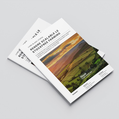 Document design with the title 'A Professional White Paper Design for Agricultural Innovation'