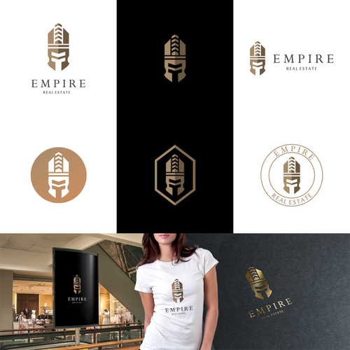 Roman design with the title 'Logo Design For Empire Real Estate'