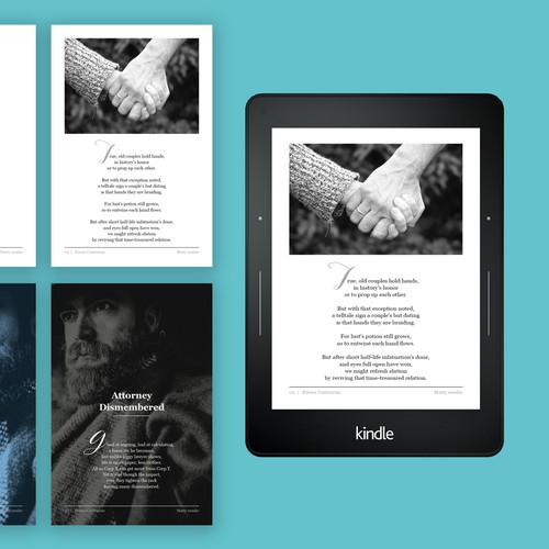 Layout design with the title 'Poetry '