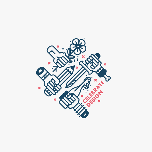 Party t-shirt with the title 'Celebrate design!'