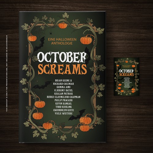 Book cover with the title 'October Screams'